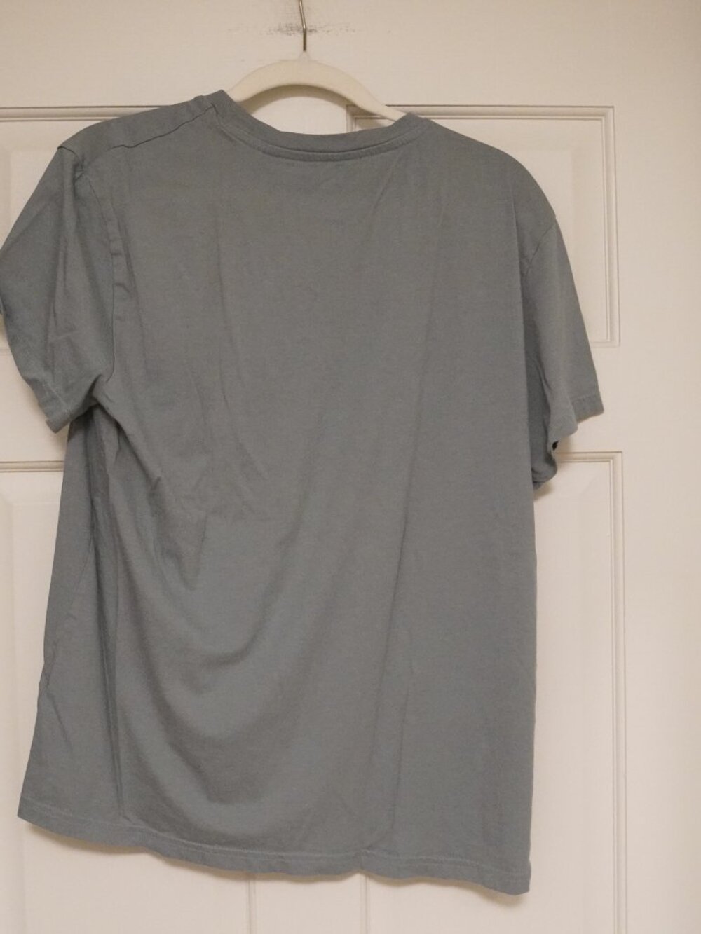 H&M Blue Gray Crewneck T-Shirt Men’s Large Regular Fit Basic Tee - Picture 3 of 3